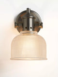 John Lewis Ezra prismatic glass wall light brushed pewter - British product
