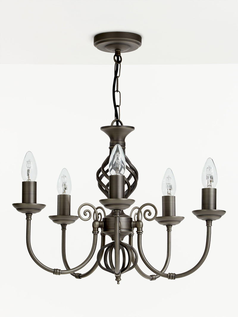 John Lewis Malik chandelier antique finish, UK version