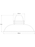 John Lewis Carmine ceiling shade 30cm wide - British product