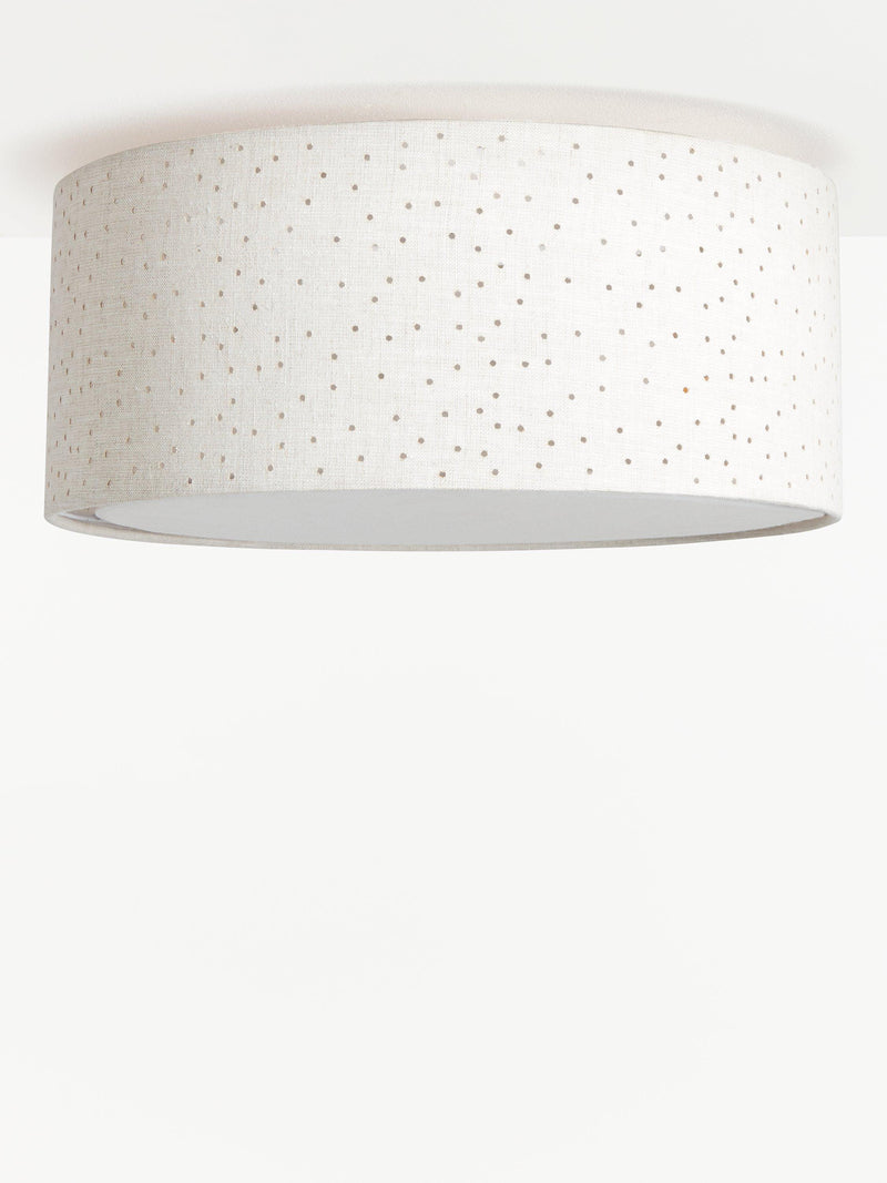John Lewis Alice semi flush ceiling light natural linen 33cm (British brand)