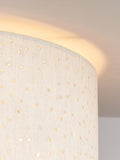 John Lewis Alice semi flush ceiling light natural linen 33cm (British brand)