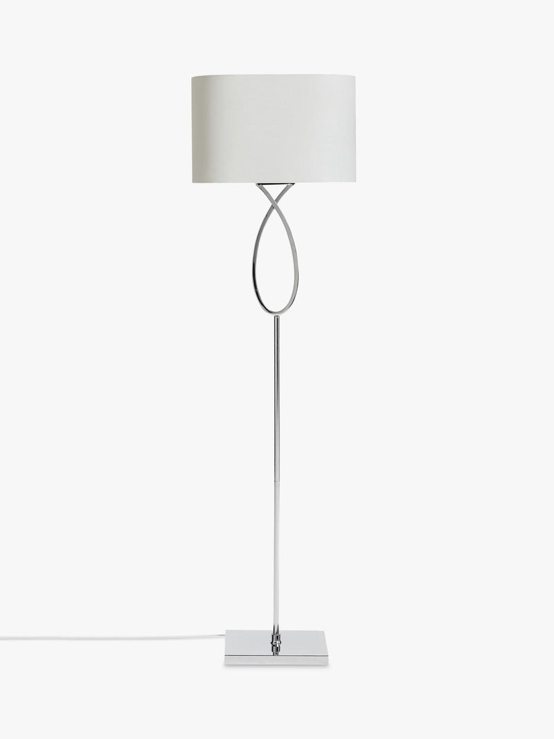 John Lewis Tom floor lamp chrome finish, imported from the UK