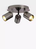 John Lewis Andorra LED ceiling light chrome 3 arm - British product