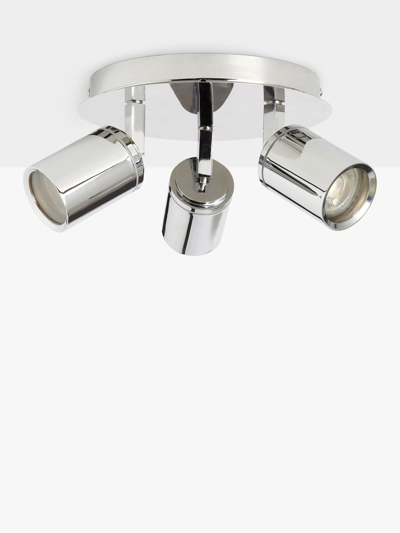 John Lewis Andorra LED ceiling light chrome 3 arm - British product