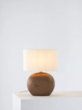 John Lewis Alexander ceramic lamp pewter glaze linen shade (British brand)