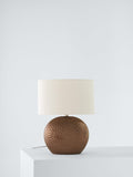 John Lewis Alexander ceramic lamp pewter glaze linen shade (British brand)