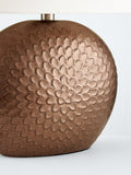 John Lewis Alexander ceramic lamp pewter glaze linen shade (British brand)