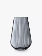 John Lewis LSA International Lantern Vase Zinc Lustre Glass Vase H28cm- Buy online at McGrocer