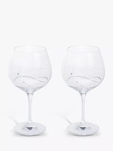 John Lewis Dartington Crystal Glitz Gin and Tonic Copa Glass 610ml Set of 2- Buy online at McGrocer