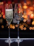 Dartington Crystal champagne flutes set of 2 210ml - British product