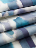 John Lewis Livia furnishing fabric in Peacock, 100% cotton, imported from the UK
