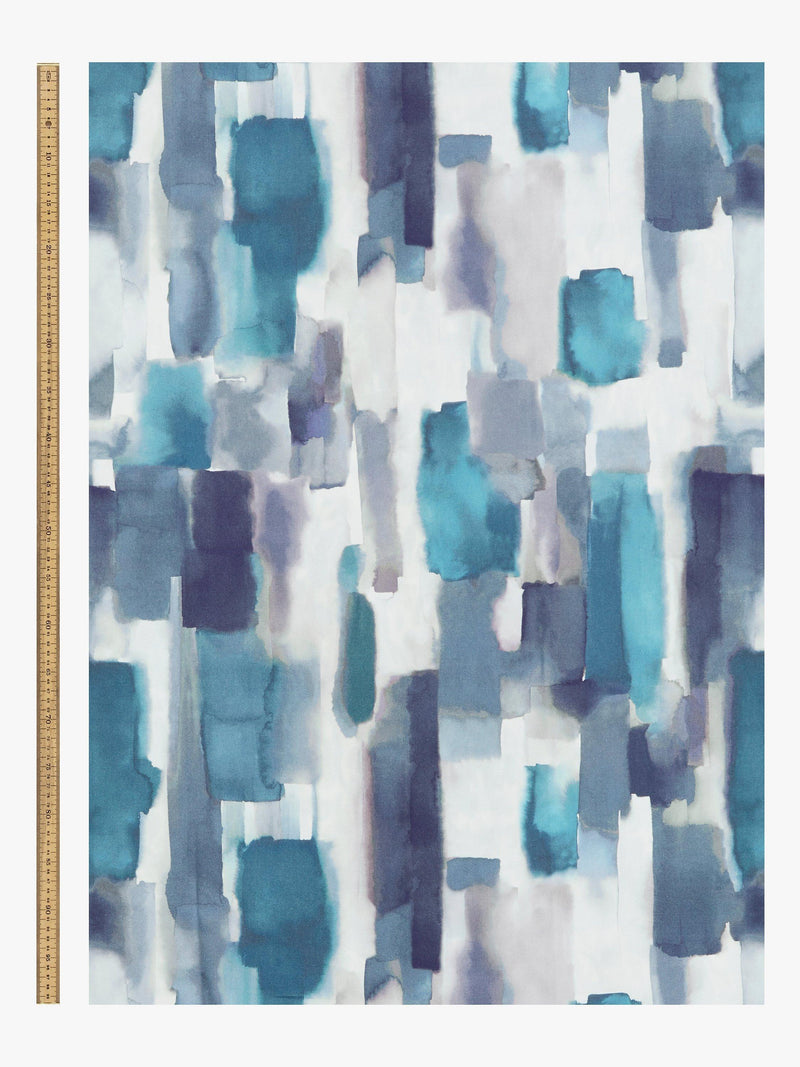 John Lewis Livia furnishing fabric in Peacock, 100% cotton, imported from the UK