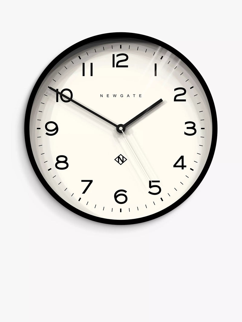 Newgate Clocks Echo analogue wall clock 37cm, UK version