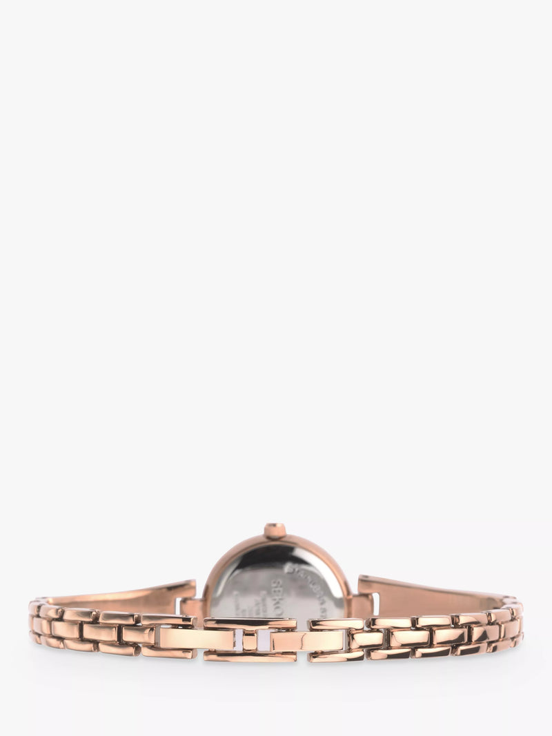 Sekonda watch gift set rose gold crystal (British brand)