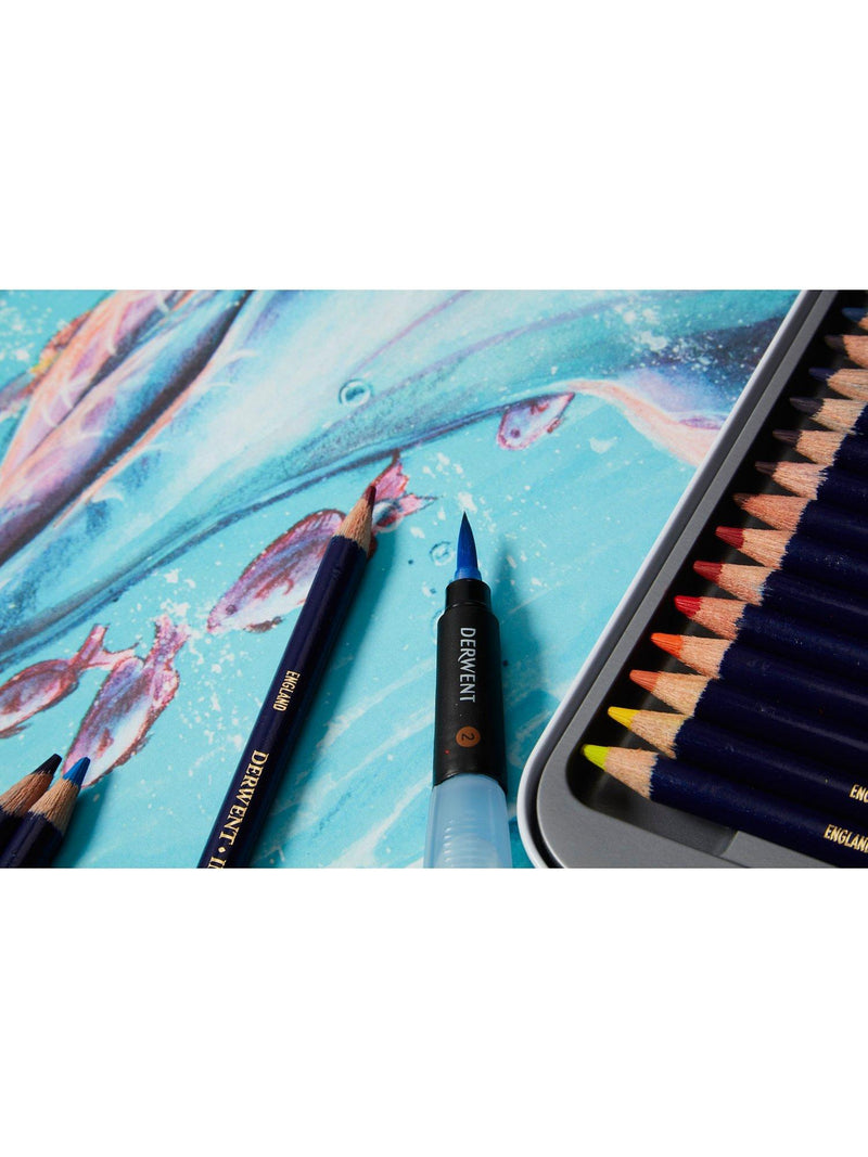 Derwent Inktense pencils set of 12 in tin (British brand)