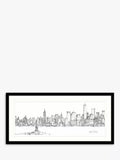 John Lewis framed print New York skyline 49.5 x 104.5cm - British product