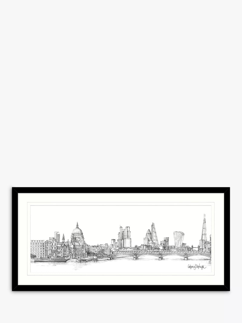 John Lewis framed print London skyline 49.5x104.5cm, imported from the UK