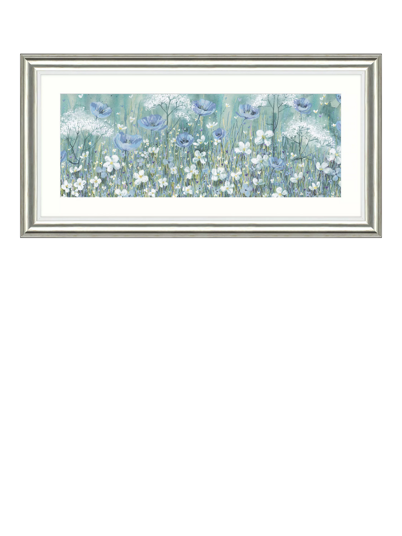 John Lewis framed print Lavender Daisy Meadow 55.5x110.5cm, UK version