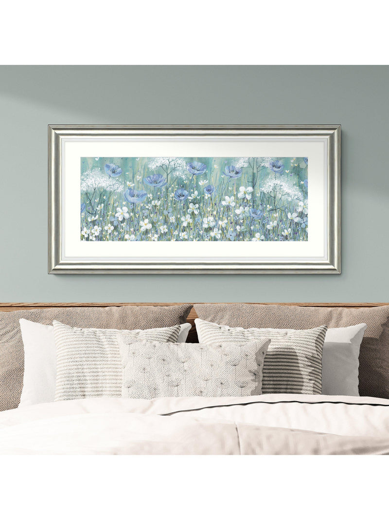 John Lewis framed print Lavender Daisy Meadow 55.5x110.5cm, UK version