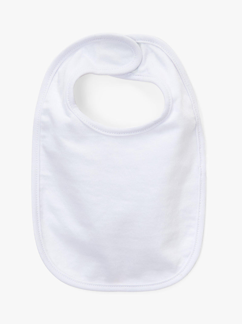 John Lewis cotton bibs in white, pack of 5, UK version