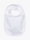 John Lewis cotton bibs in white, pack of 5, UK version