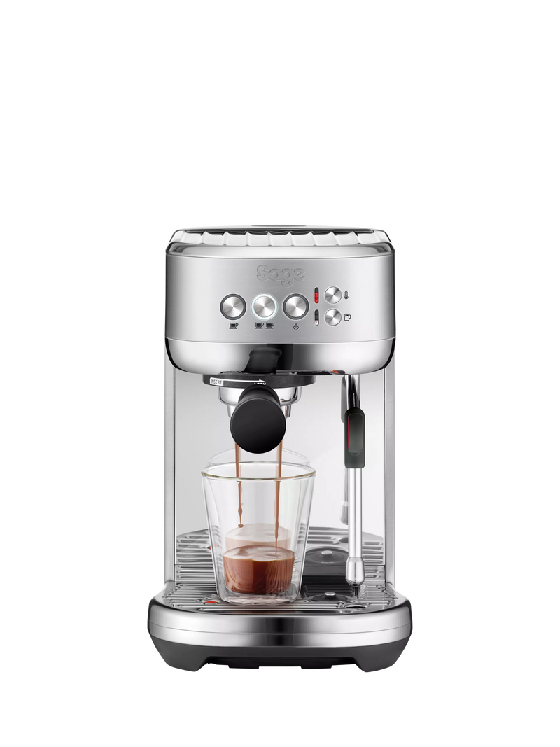 Sage Bambino Plus coffee machine brushed stainless steel, imported from the UK