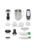 Sage Bambino Plus coffee machine brushed stainless steel, imported from the UK