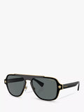 Versace sunglasses polarised geometric black grey 56mm, UK version