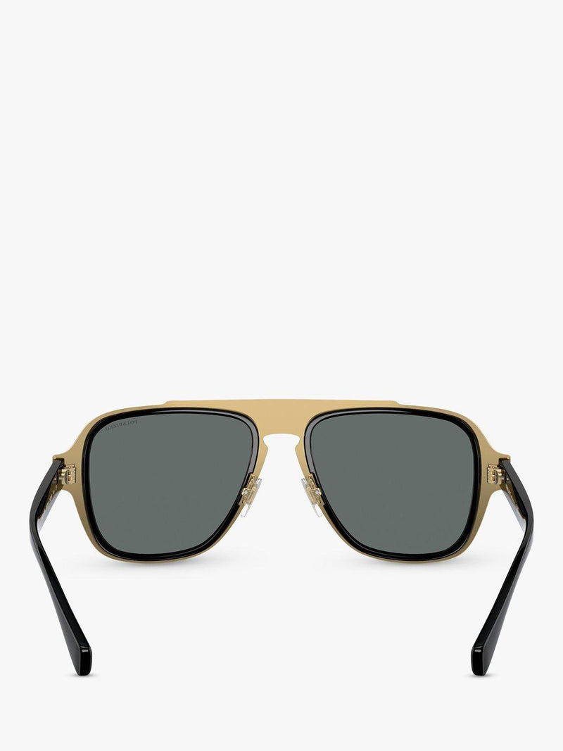 Versace sunglasses polarised geometric black grey 56mm, UK version
