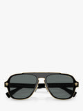 Versace sunglasses polarised geometric black grey 56mm, UK version
