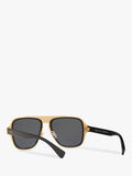 Versace sunglasses polarised geometric black grey 56mm, UK version