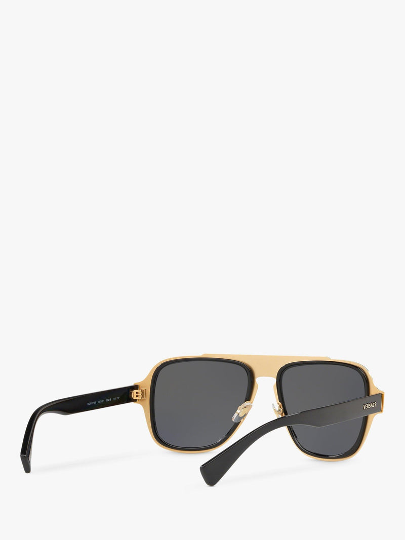 Versace sunglasses polarised geometric black grey 56mm, UK version