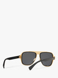 Versace sunglasses polarised geometric black grey 56mm, UK version