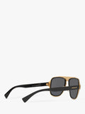 Versace sunglasses polarised geometric black grey 56mm, UK version