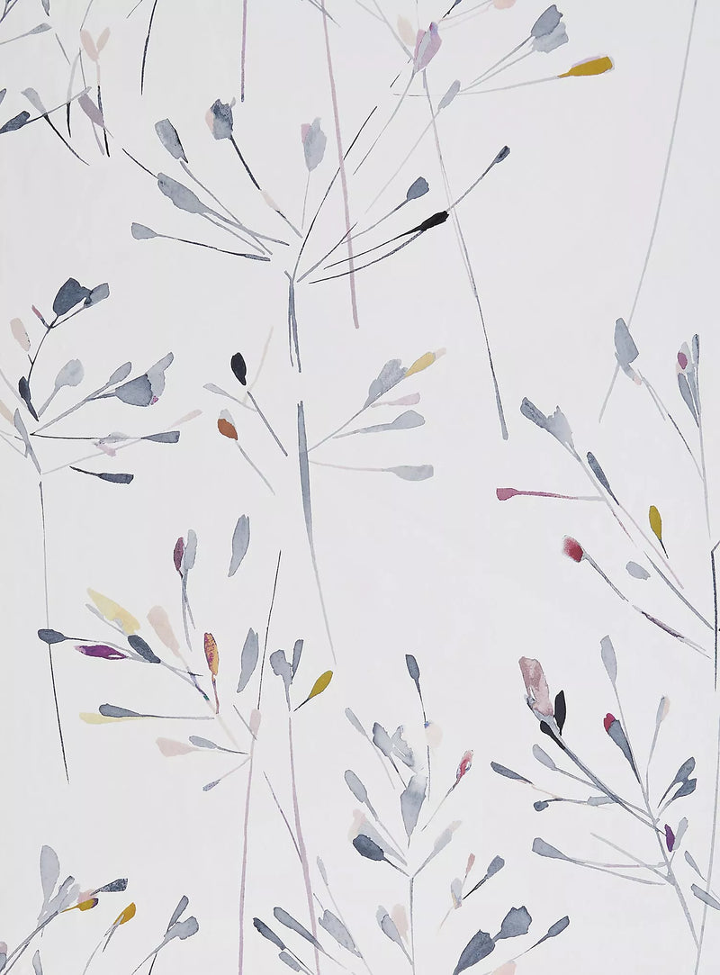 John Lewis Nerine floral wallpaper design with painted stems, UK version