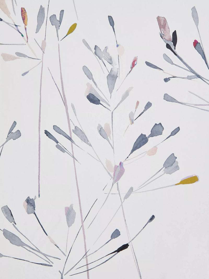 John Lewis Nerine floral wallpaper design with painted stems, UK version