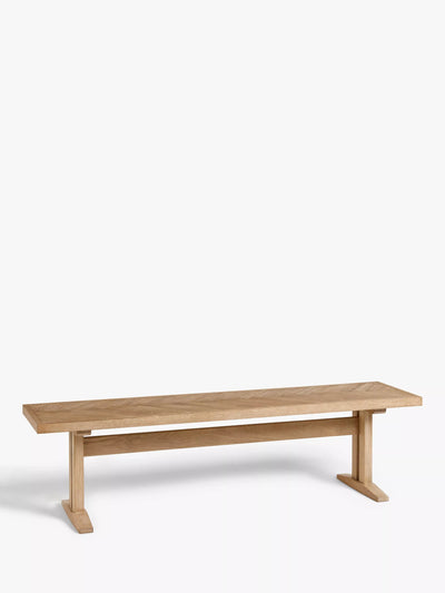 John Lewis John Lewis Estate 3 Seater Bench Natural- Buy online at McGrocer