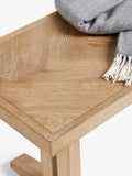 John Lewis Estate 3 seater bench in natural oak finish (British brand)