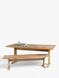 John Lewis Estate 3 seater bench in natural oak finish (British brand)