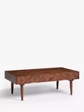 Swoon Franklin brown rectangular coffee table, UK version