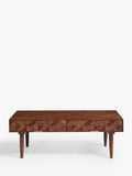 Swoon Franklin brown rectangular coffee table, UK version