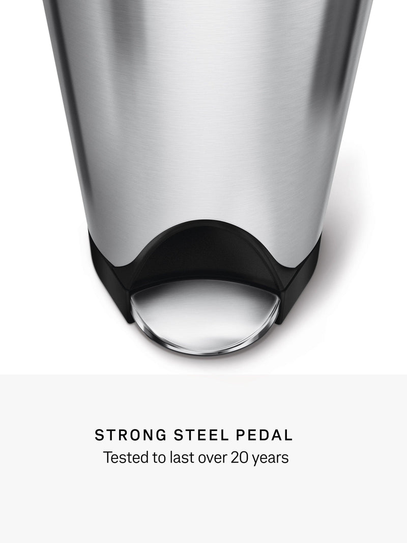simplehuman Butterfly Pedal Bin 18L (British brand)