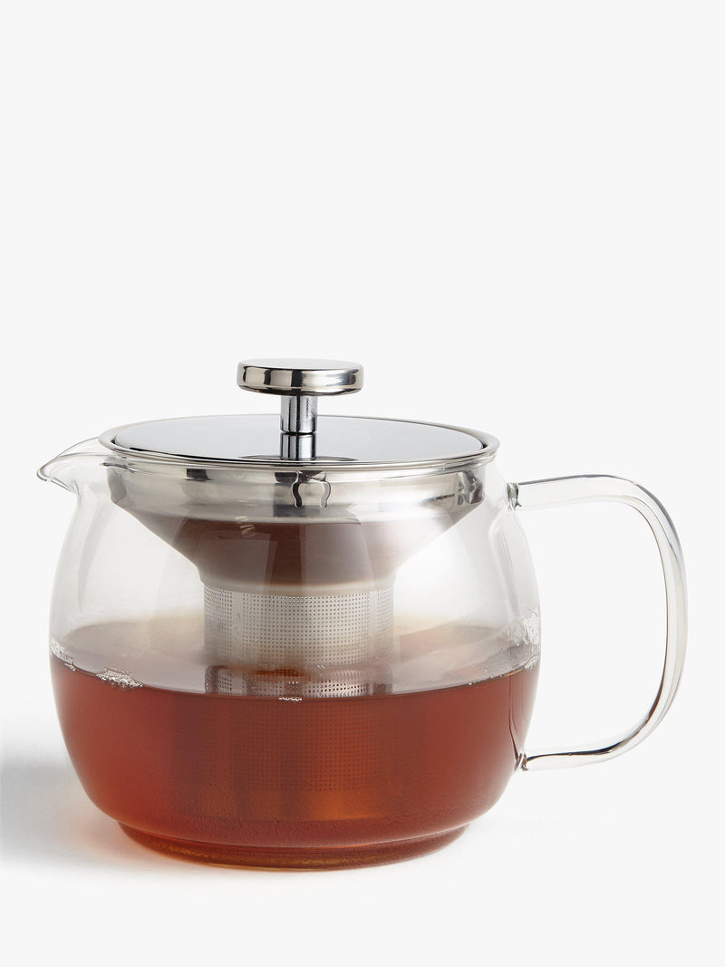 John Lewis Glass Teapot with Infuser Clear 1.2L, UK version