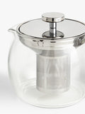 John Lewis Glass Teapot with Infuser Clear 1.2L, UK version