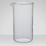 John Lewis 3-cup cafetiere glass beaker 350ml clear, UK version