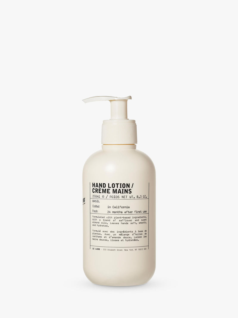 Le Labo basil hand lotion 250ml, UK version