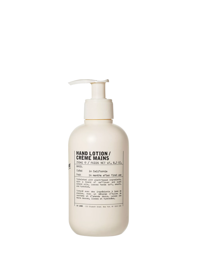 Le Labo basil hand lotion 250ml, UK version