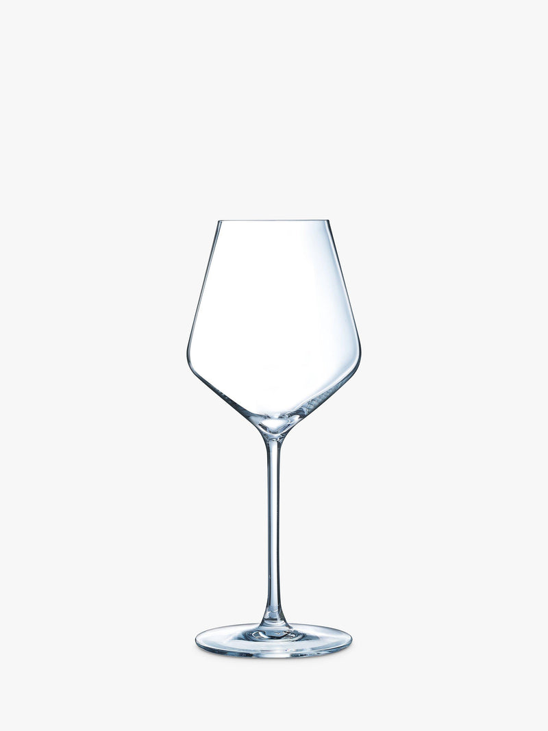 Eclat crystal stemmed wine glasses set of 6 380ml clear - British product