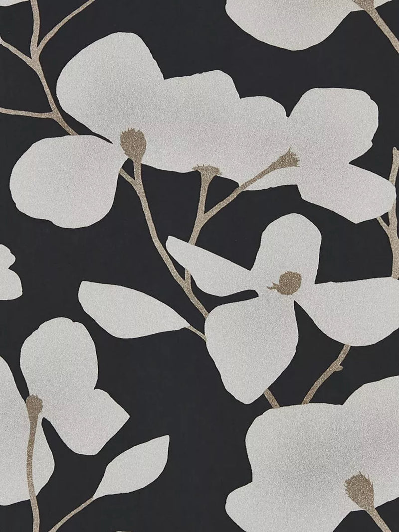 Harlequin Kienze Shimmer wallpaper with pressed flower design, UK version
