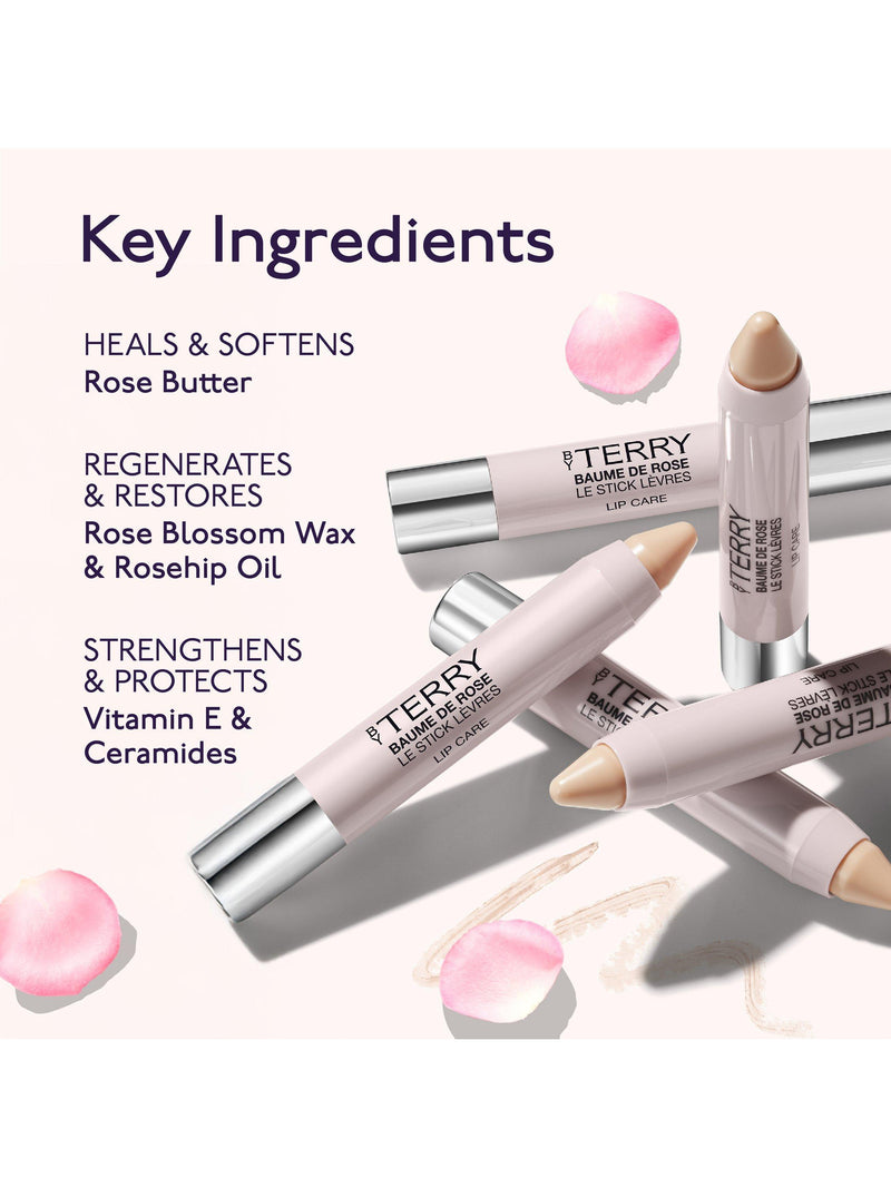 BY TERRY Baume de Rose Crayon lip balm 2.3g (British brand)
